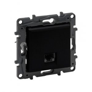 Информационная розетка одинарная Niloe Step RJ45 Кат.5e UTP Чёрный — изображение 2