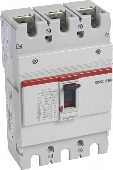 Автоматический выключатель Legrand 27100 3П 125A DRX250 18kA термомагнитный