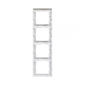 Рамка декор. универсальная 4-постовая Suno Белый — изображение 1