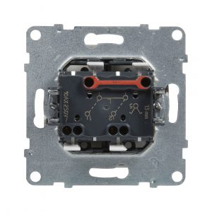 Выключатель двухклавишный Suno 10А 250В безвинт.зажим Белый — изображение 3