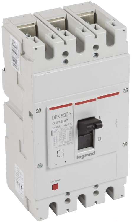 Автоматический выключатель Legrand 27237 3П 630A DRX630 36kA термомагнитный