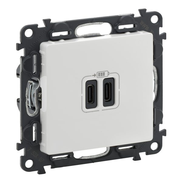 Sn:6030769 Legrand 753107 Vln-l БЕЛ Зарядка USB C-C