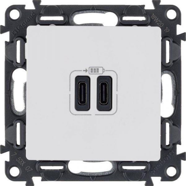 Legrand 753107 Vln-l БЕЛ Зарядка USB C-C