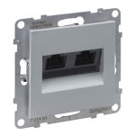 Legrand 721351 SUNO Роз.2хRJ45 Cat5e UTP АЛЮ